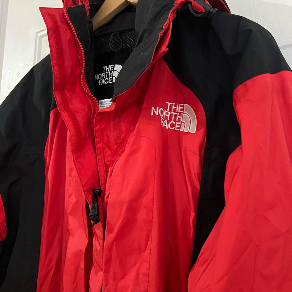 Vintage The North Face Gore-Tex Mountain Light Parka Jacket Red Black 90s Gorp L - Picture 8 of 11